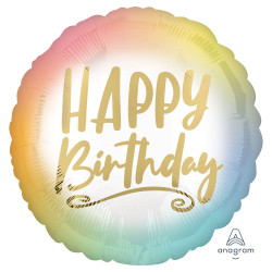 Ombre & Gold Happy Birthday Standard S40 Pkt