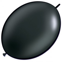 Onyx Black 12" Pearl Quick Link (50ct) Cl