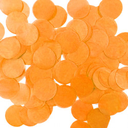 Orange 25mm Round Paper Confetti 100g