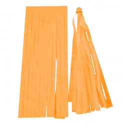 Orange Balloon Tassel Collar  25cm X 15cm 5 Pack Including String