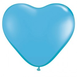 Pale Blue Heart 6" Standard (100ct) Ph
