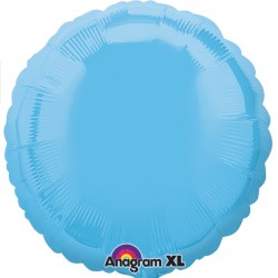 Pale Blue Round Standard S15 Flat A