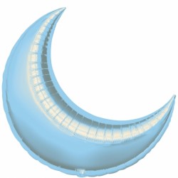 Pastel Blue Crescent 26" D19 Flat (3ct)