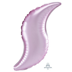 Pastel Pink Satin Luxe Curve 19" D13 Flat (5ct)