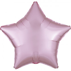 Pastel Pink Satin Luxe Star Standard S15 Flat A
