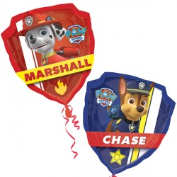 Paw Patrol Sheild Shape P38 Pkt (25" X 27")