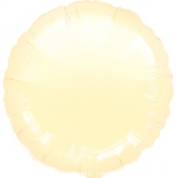 Pearl Ivory Metallic Round Standard S15 Flat A