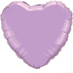 Pearl Lavender Heart 18" Flat Q Hj