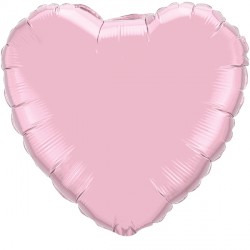 Pearl Pink Heart 36" Jumbo Flat Q Hm