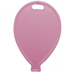 Pink Balloon Shape Plastic Weight 100ct