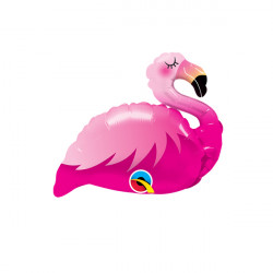 Pink Flamingo 14" Mini Shape Flat Jw