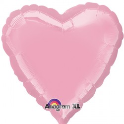 Pink Metallic Heart Standard S15 Flat A