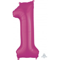 Pink Number 1 Shape P50 Pkt (13" X 34")