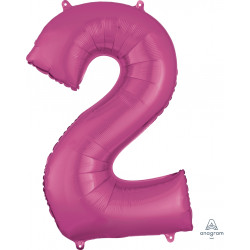 Pink Number 2 Shape P50 Pkt (22" X 33")
