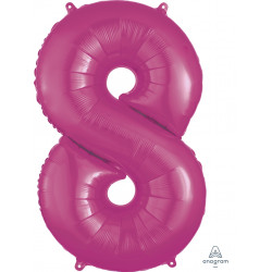 Pink Number 8 Shape P50 Pkt (21" X 34")