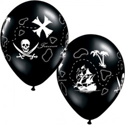 Pirate's Treasure Map 11" Onyx Black (50ct) Tw