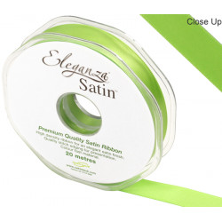 Pistachio Eleganza Double Faced Satin Ribbon 15mm X 20m