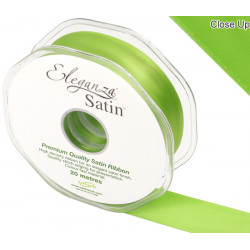 Pistachio Eleganza Double Faced Satin Ribbon 25mm X 20m