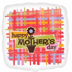 Plaid Happy Mother's Day Standard S40 Pkt