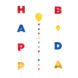 Primary Birthday 1.82m Balloon Fun Strings