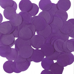 Purple 15mm Round Paper Confetti 100g