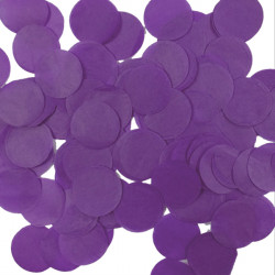 Purple 25mm Round Paper Confetti 100g