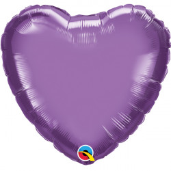 Purple Chrome Heart 18" Flat Q Hj