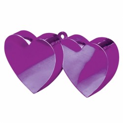 Purple Double Heart Weights 170g 12pc