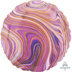 Purple Marblez Circle Standard S18 Flat A