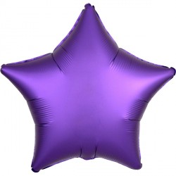 Purple Royale Satin Luxe Star Standard S15 Flat A