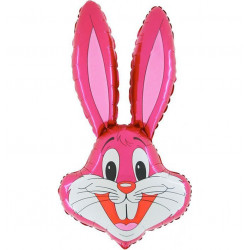 Rabbit Head Fuchsia 14" Mini Shape Flat