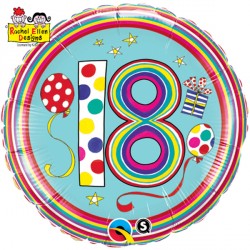 Rachel Ellen 18 Polka Dots & Stripes 18" Pkt Ib