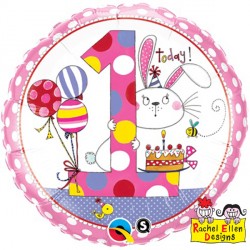 Rachel Ellen Age 1 Bunny Polka Dots 18" Pkt Ib