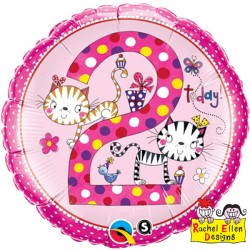 Rachel Ellen Age 2 Kittens Polka Dots 18" Pkt Ib