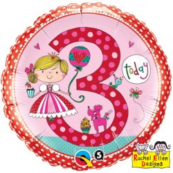 Rachel Ellen Age 3 Princess Polka Dots 18" Pkt Ib