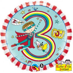 Rachel Ellen Age 3 Super Hero Stripes 18" Pkt Ib