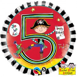 Rachel Ellen Age 5 Pirate Stripes 18" Pkt Ib