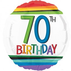 Rainbow Birthday 70 Standard S40 Pkt