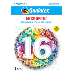 Rainbow Confetti 16 18" Pkt If