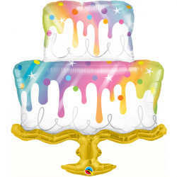 Rainbow Drip Cake 39" Shape Group D Pkt Ymf