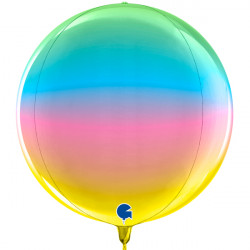 Rainbow Globe 15" Flat 5ct