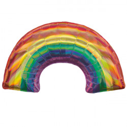 Rainbow Iridescent Shape P40 Pkt (34" X 19")