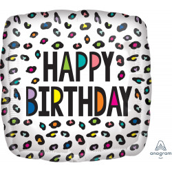 Rainbow Leopard Birthday Standard S40 Pkt