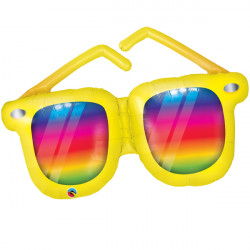 Rainbow Stripes Sunglasses 42" Shape Group B Pkt Yte