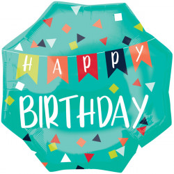 Reason To Celebrate Birthday Shape P32 Pkt (22" X 22")