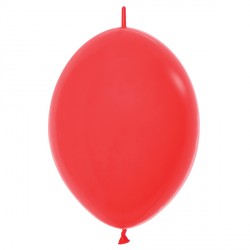 Red 015 6" Link O Loons Sempertex Fashion (100ct)