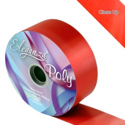 Red 2" Eleganza Poly Ribbon 91m