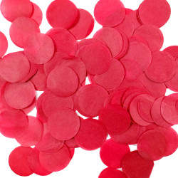 Red 25mm Round Paper Confetti 100g