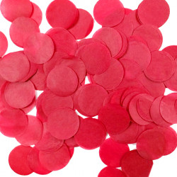 Red 25mm Round Paper Confetti 100g