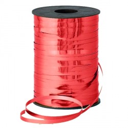 Red 5mm Metallic Ribbon 500m
